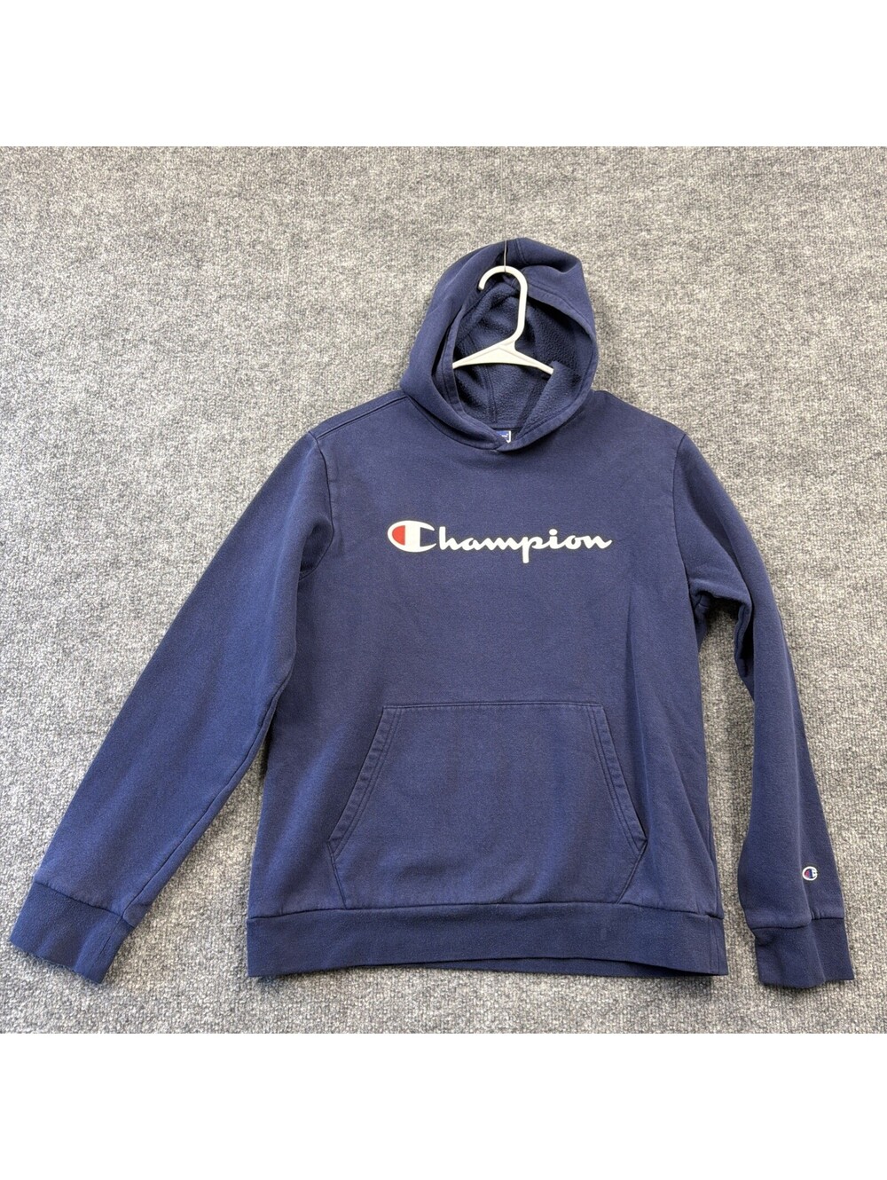 Champion Boys 18/20 Hooded Sweatshirt Navy Blue